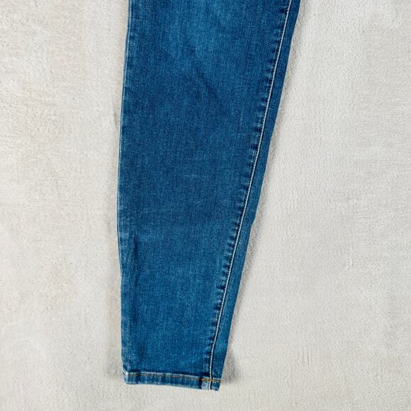 Good American Jean Women 6/28 Medium Wash Blue Denim Good Legs Skinny Distressed - Picture 5 of 15
